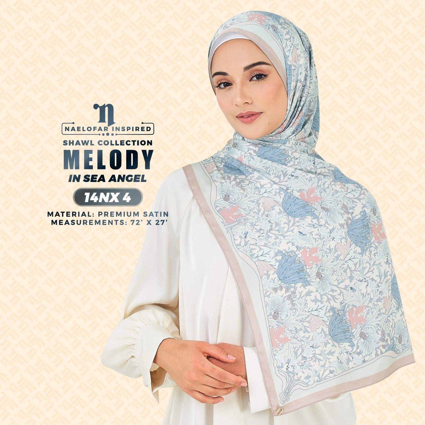 Naelofar Inspired Melody Printed Shawl Collection