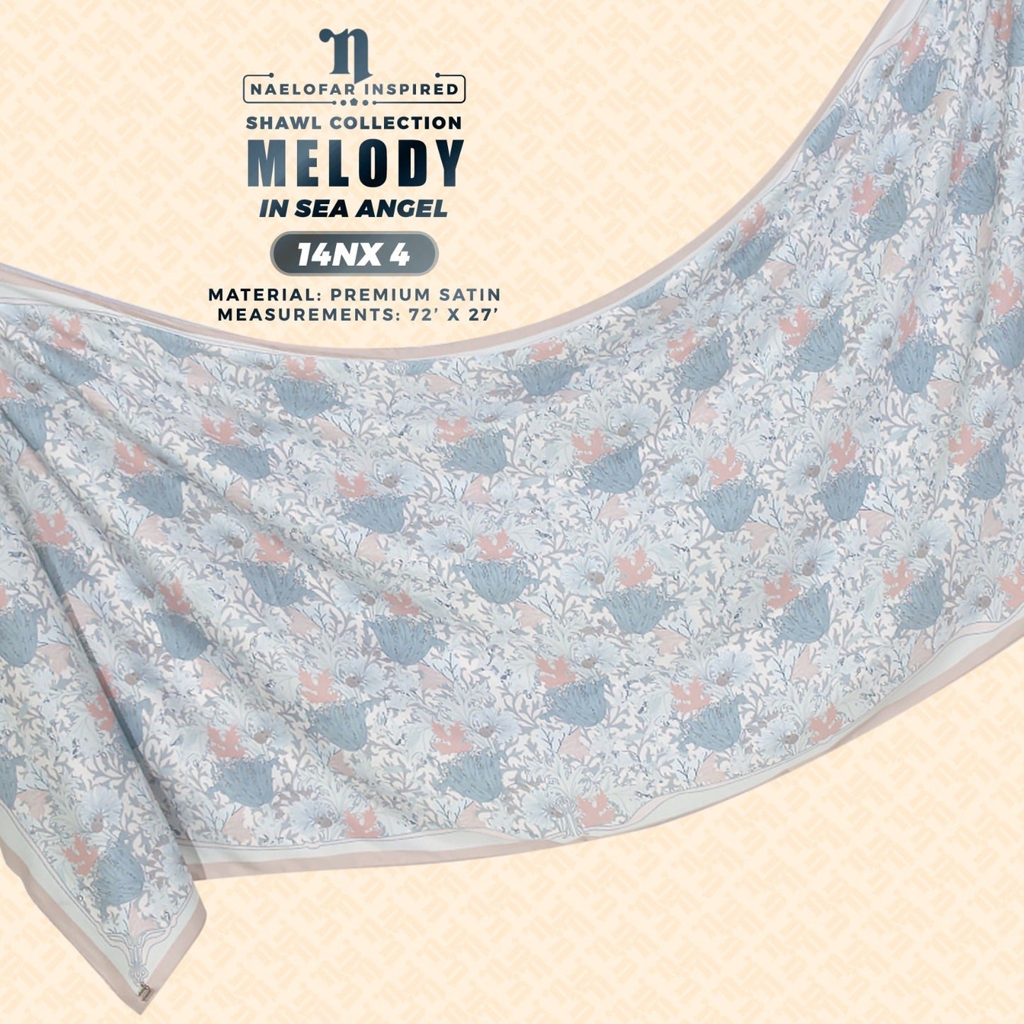 Naelofar Inspired Melody Printed Shawl Collection