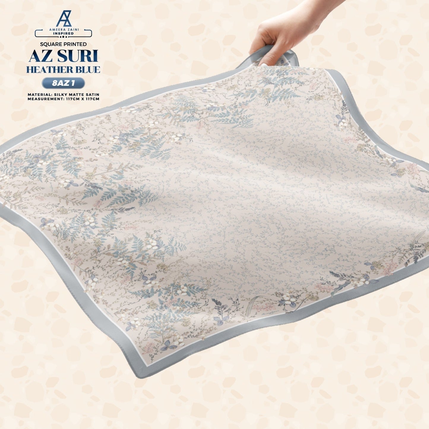 Ameera Zaini Inspired AZ Suri Heather Blue Collection