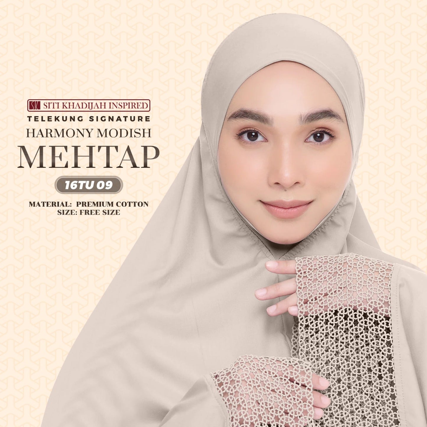 Telekung SK Inspired Harmony Modish Mehtap - Free Woven Bag