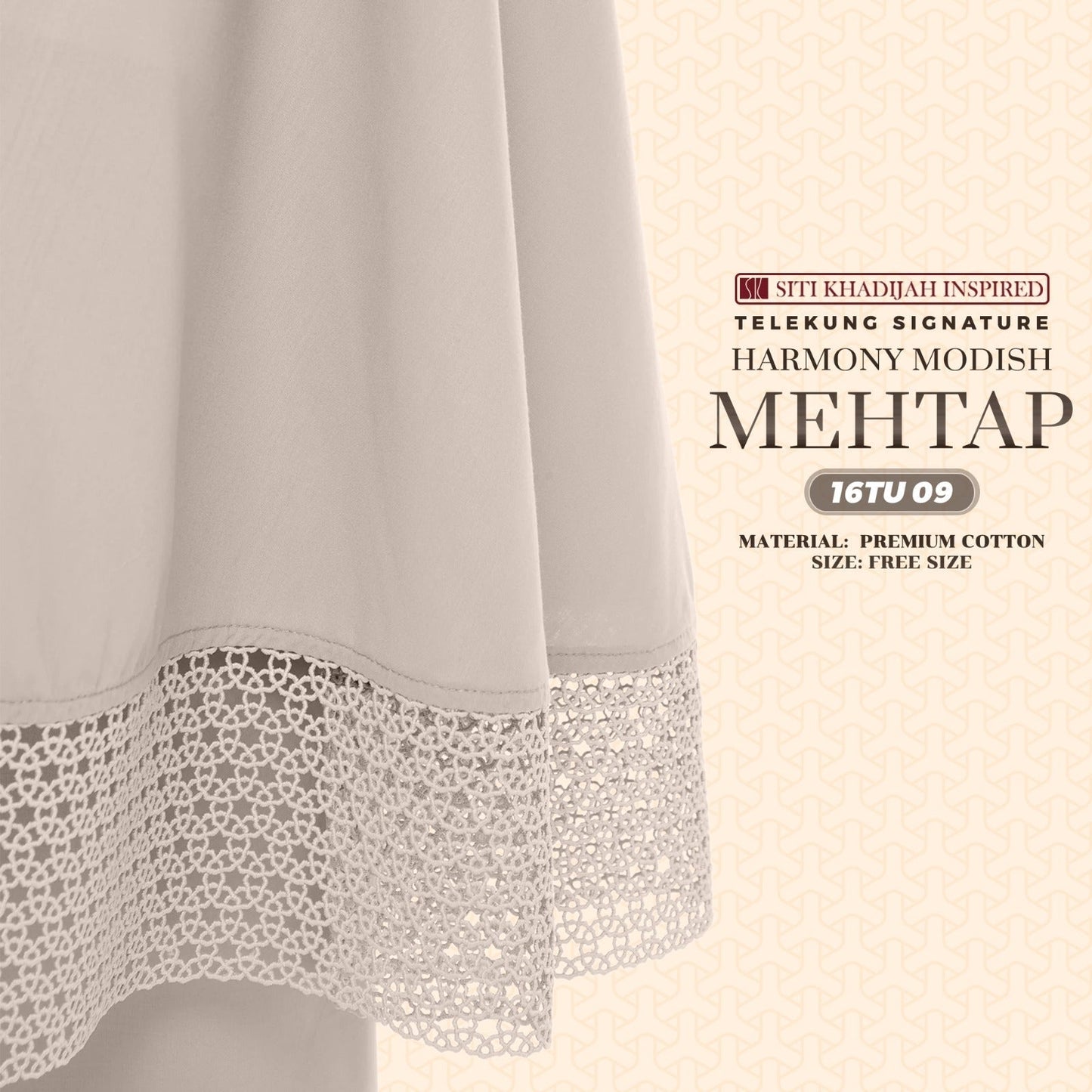 Telekung SK Inspired Harmony Modish Mehtap - Free Woven Bag