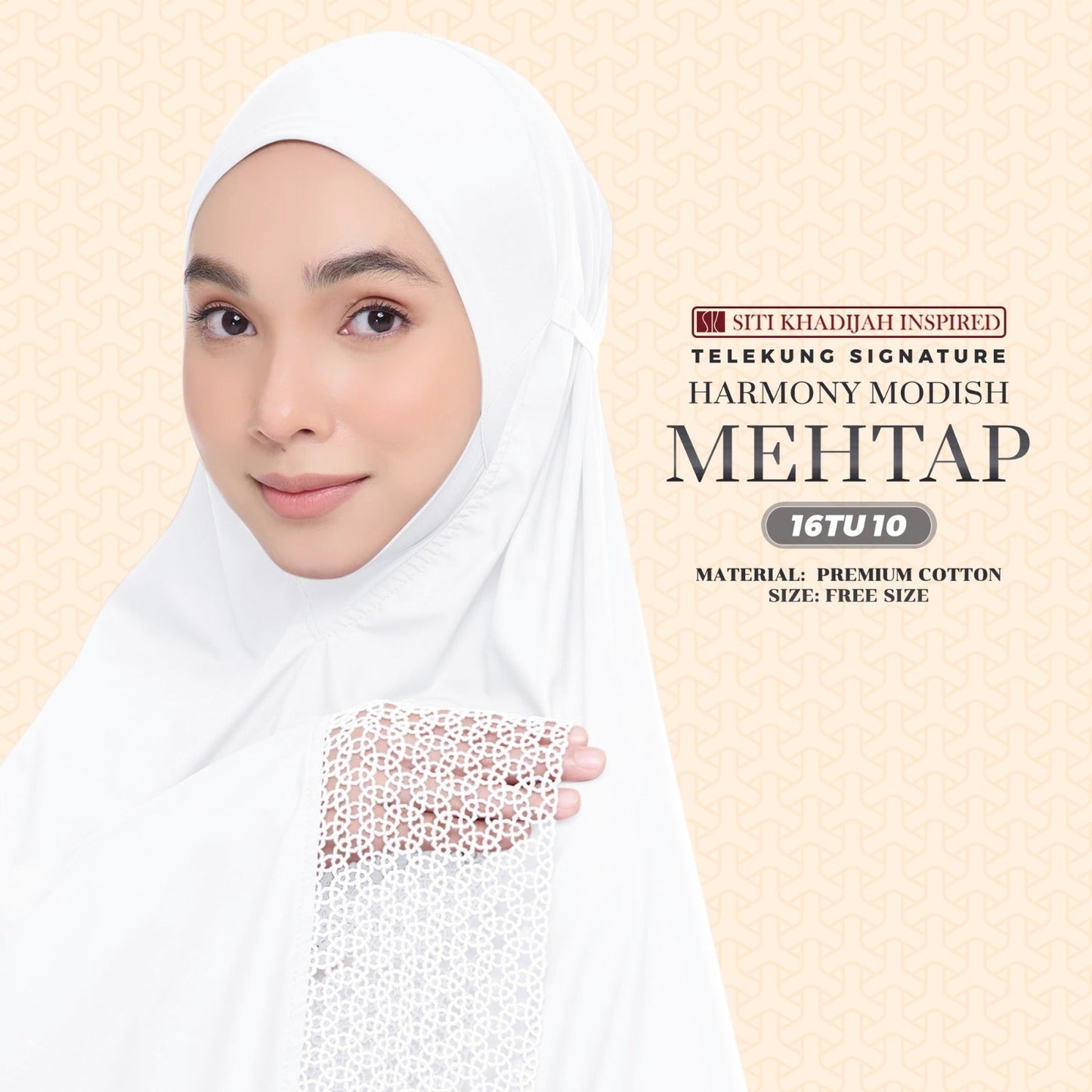 Telekung SK Inspired Harmony Modish Mehtap - Free Woven Bag