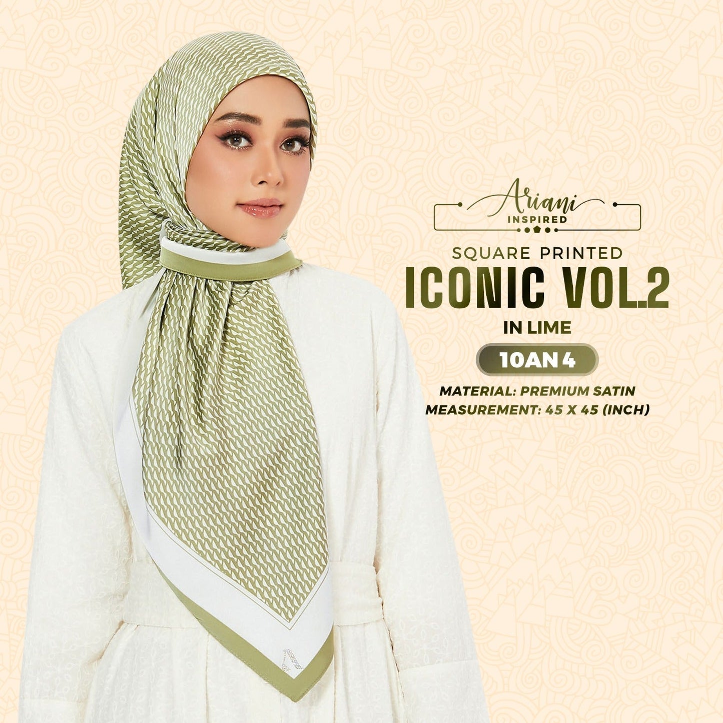 Ariani Inspired Iconic VOL.2 Printed Square Collection (10AN)