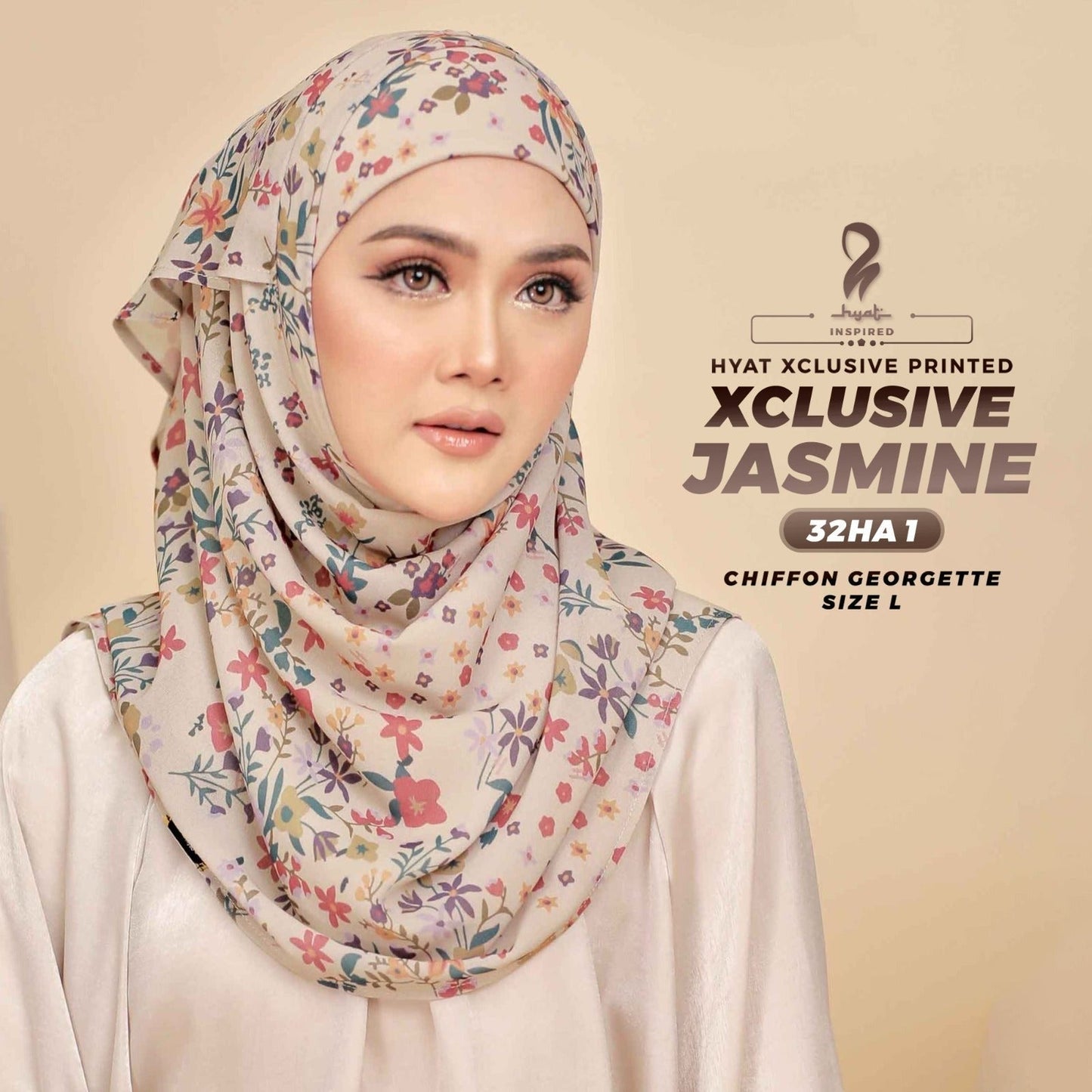 Hyat Hijab Inspired Jasmine Xclusive & Instant Shawl Collection (32HA)