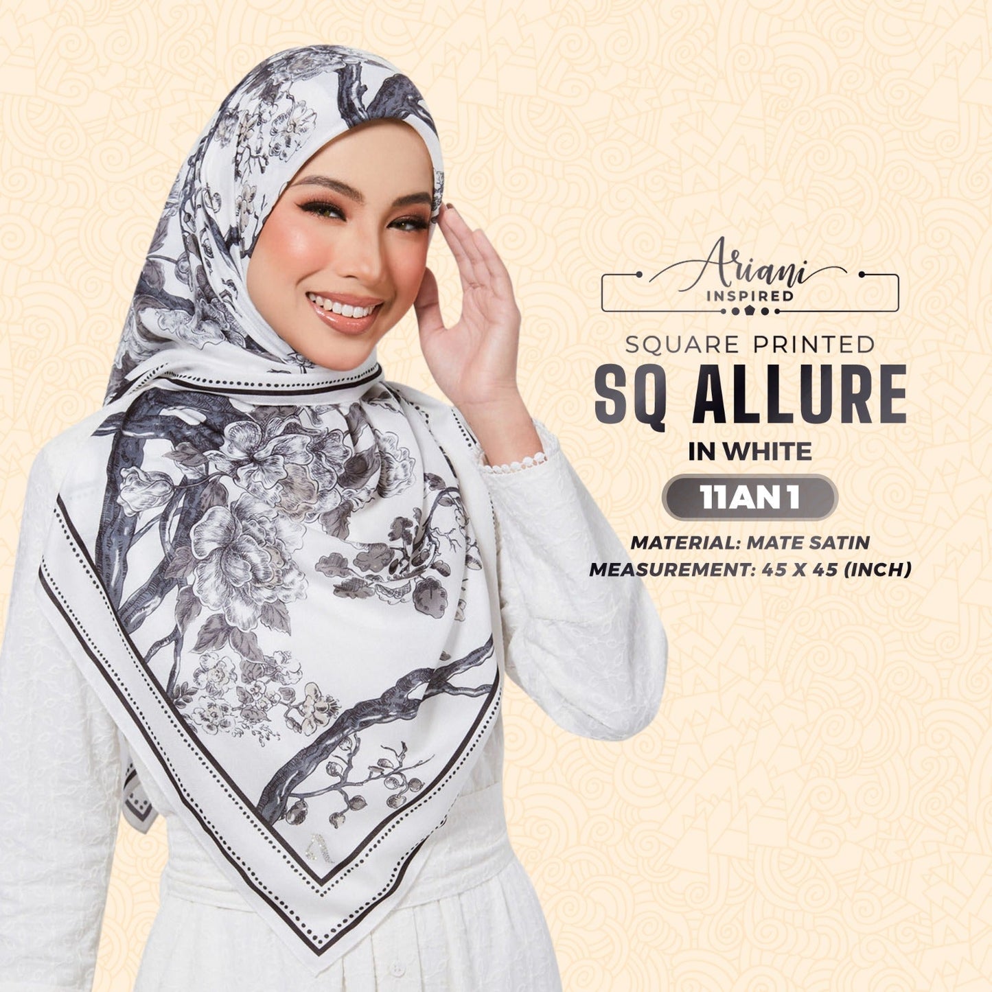 Ariani Inspired Allure Printed Square Collection (11AN)