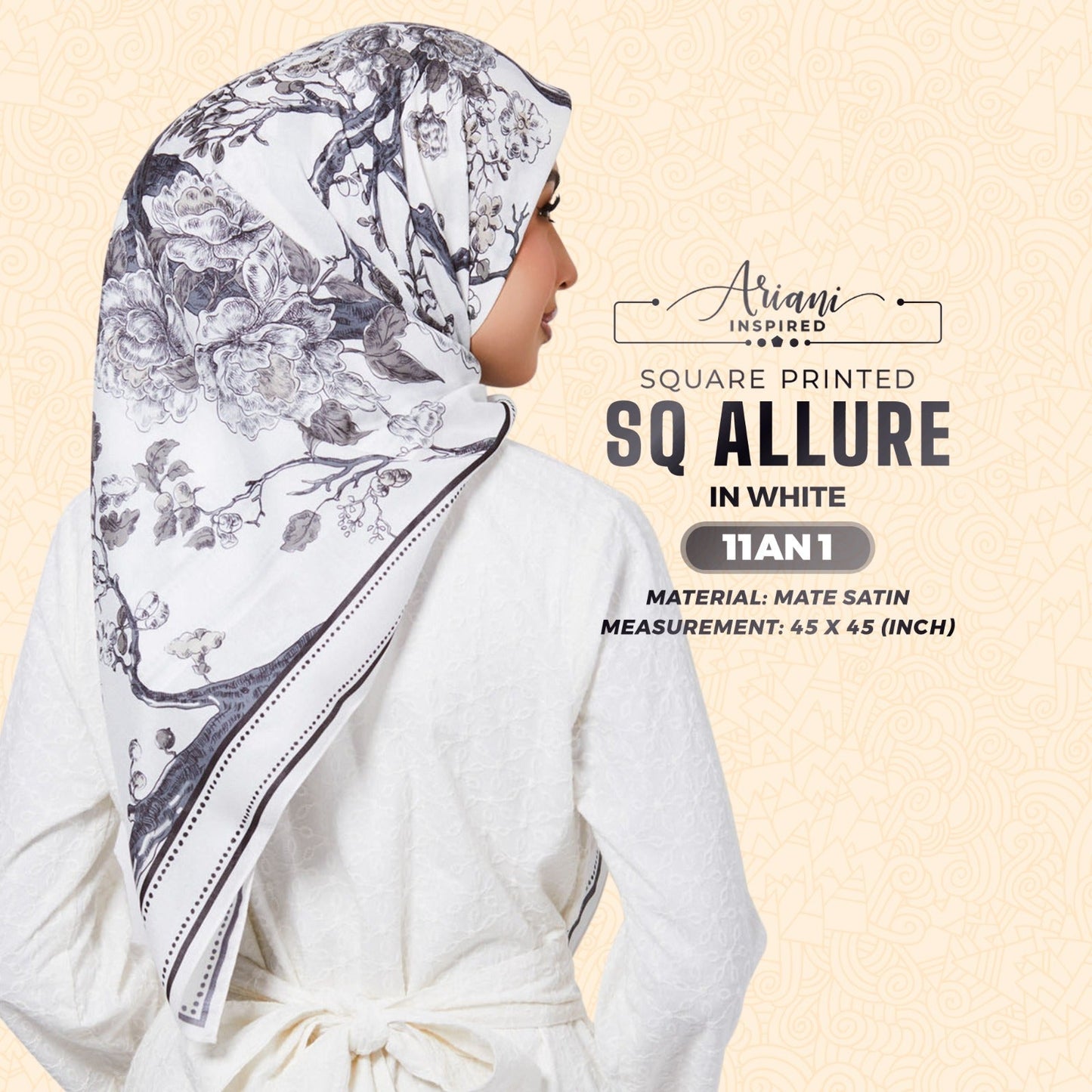 Ariani Inspired Allure Printed Square Collection (11AN)
