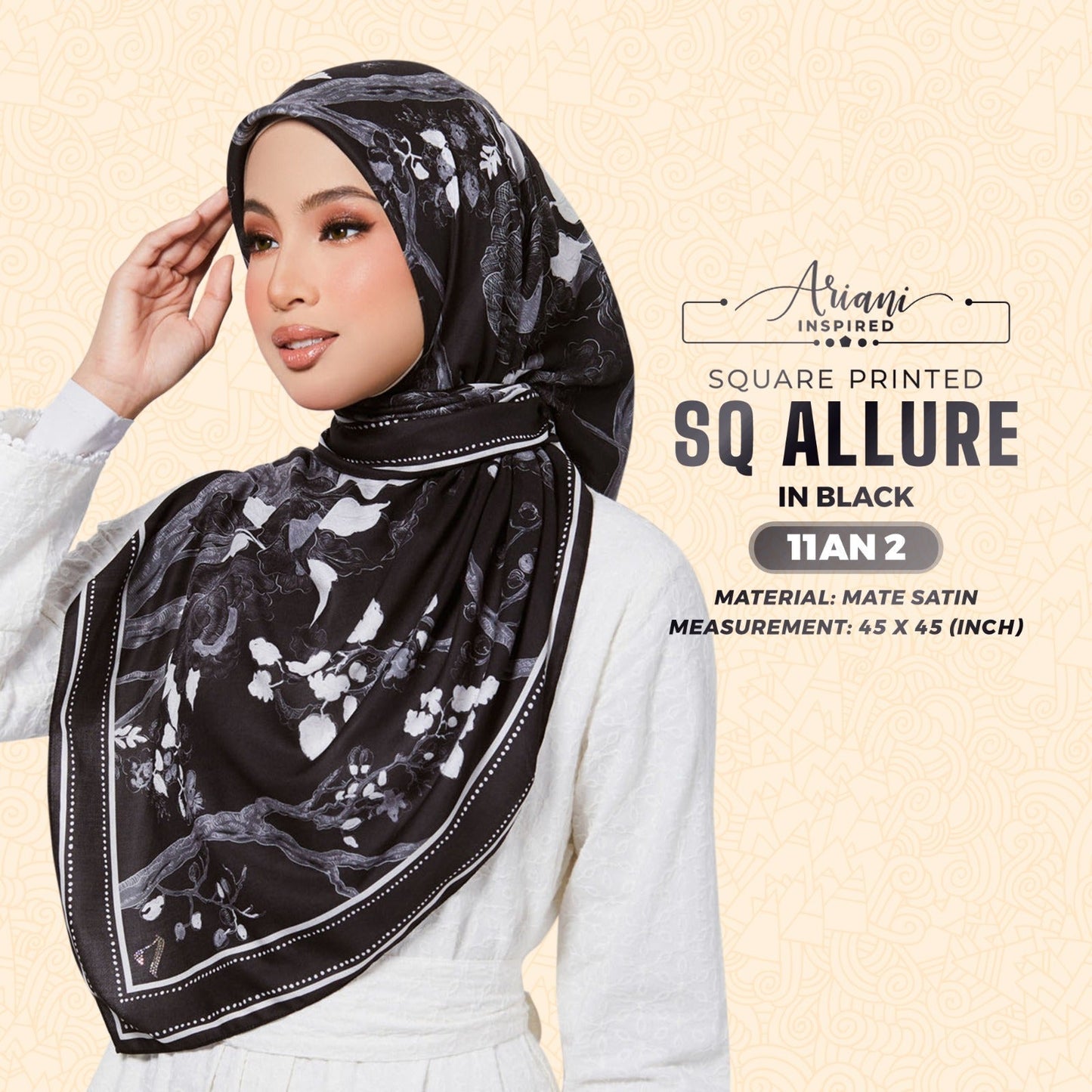 Ariani Inspired Allure Printed Square Collection (11AN)