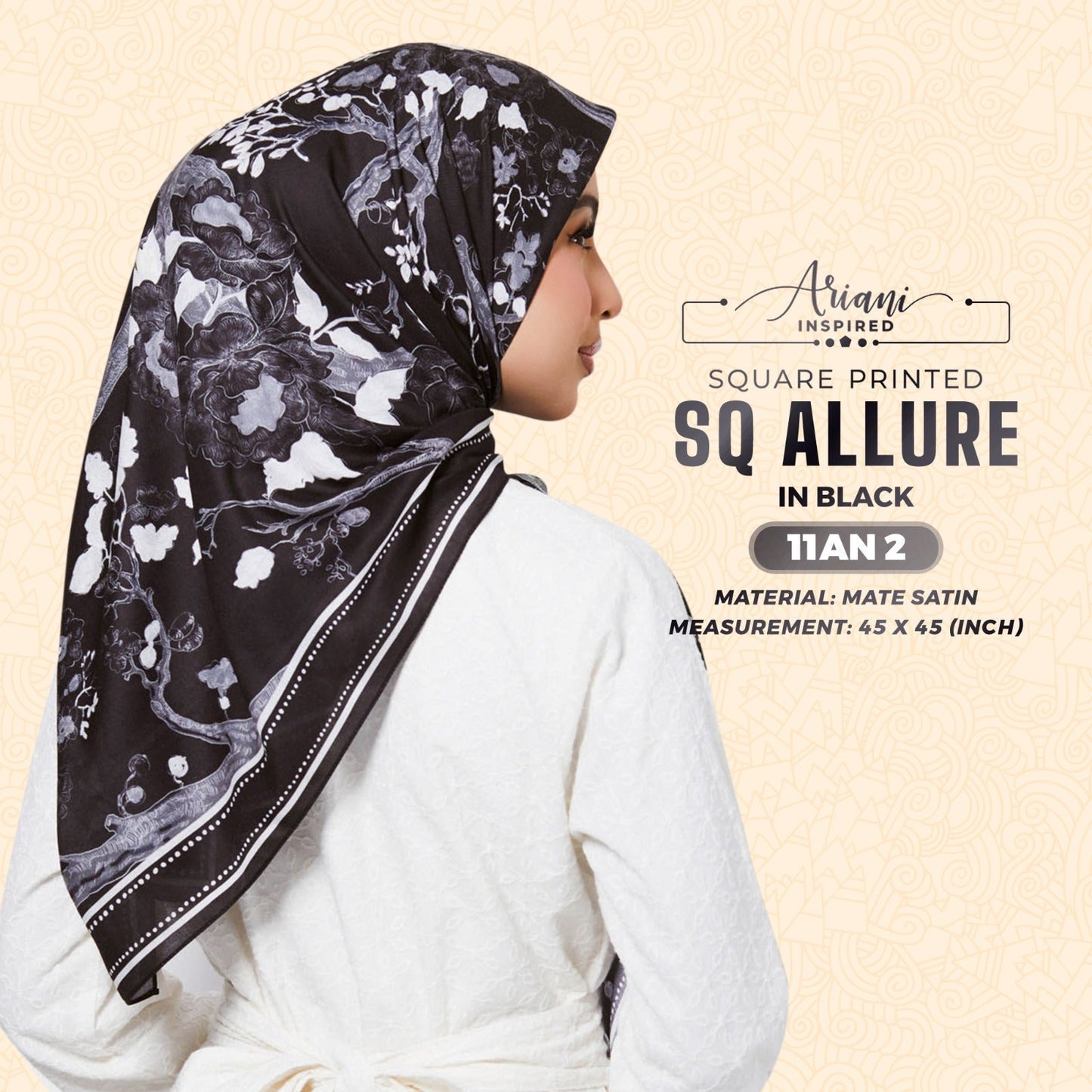 Ariani Inspired Allure Printed Square Collection (11AN)