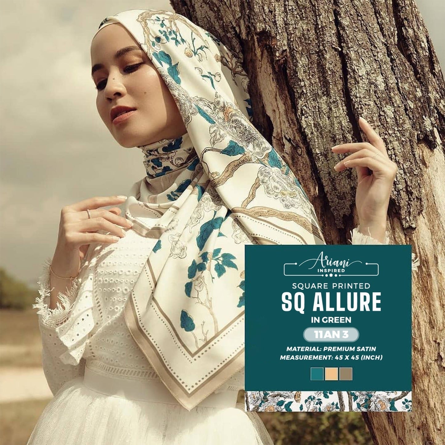 Ariani Inspired Allure Printed Square Collection (11AN)