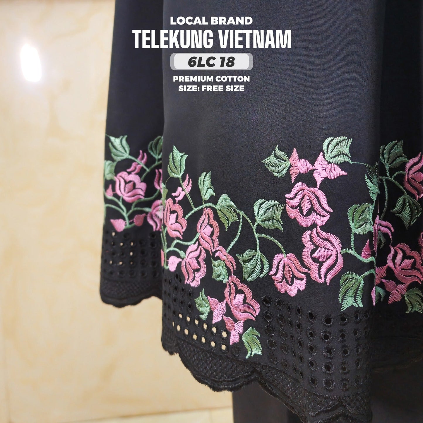 Telekung Local Brand Sulam 3 Collection (6LC)