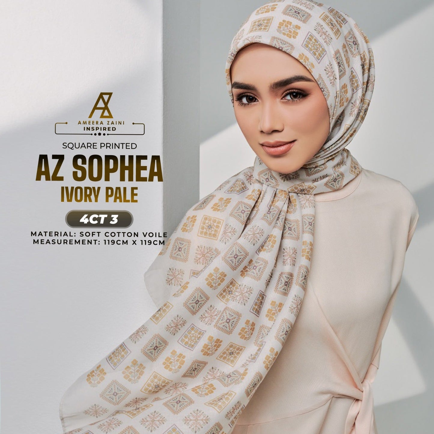 Ameera Zaini Inspired AZ SOPHEA SQ Collection (4CT)