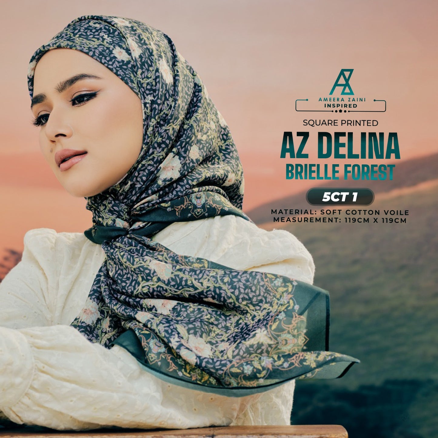 Ameera Zaini Inspired AZ DELINA SQ Collection (5CT)