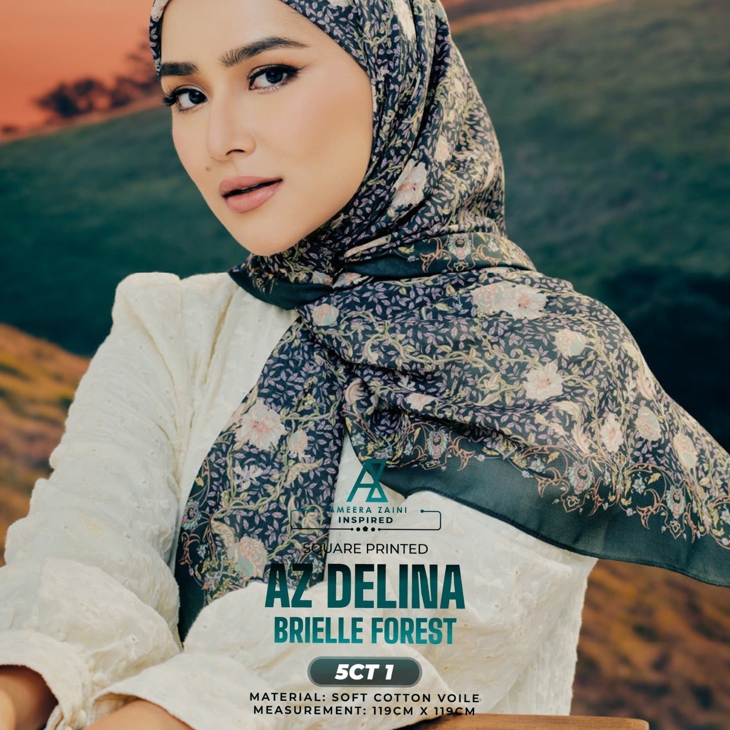 Ameera Zaini Inspired AZ DELINA Square Collection (5CT)