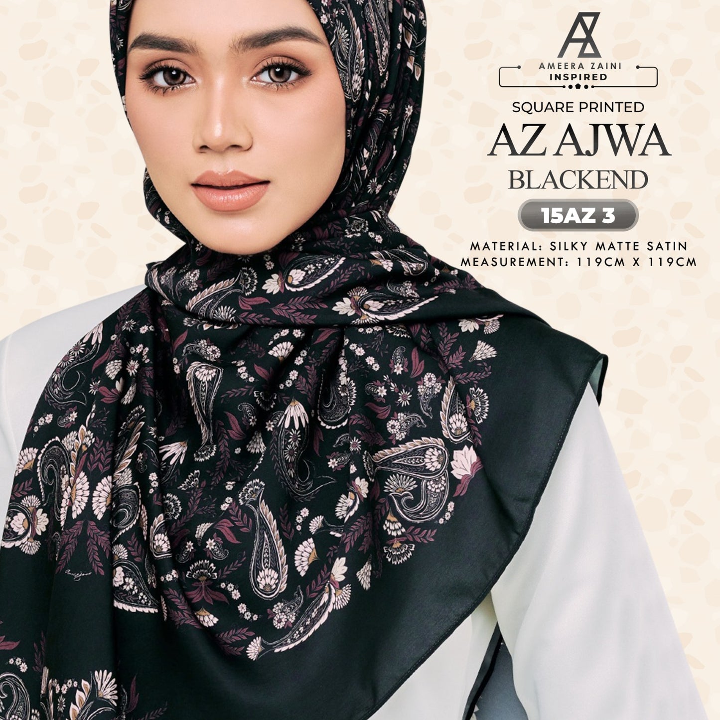 Ameera Zaini Inspired AZ AJWA SQ Collection (15AZ)