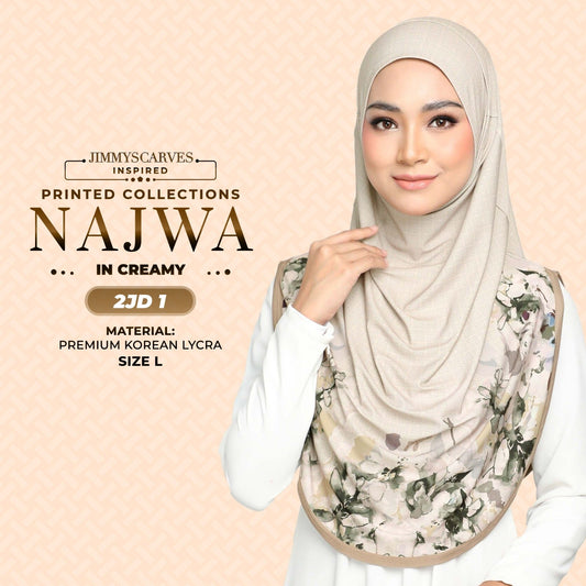 Jimmy Scarves Inspired Najwa Printed Instant Sarung Collection (2JD)