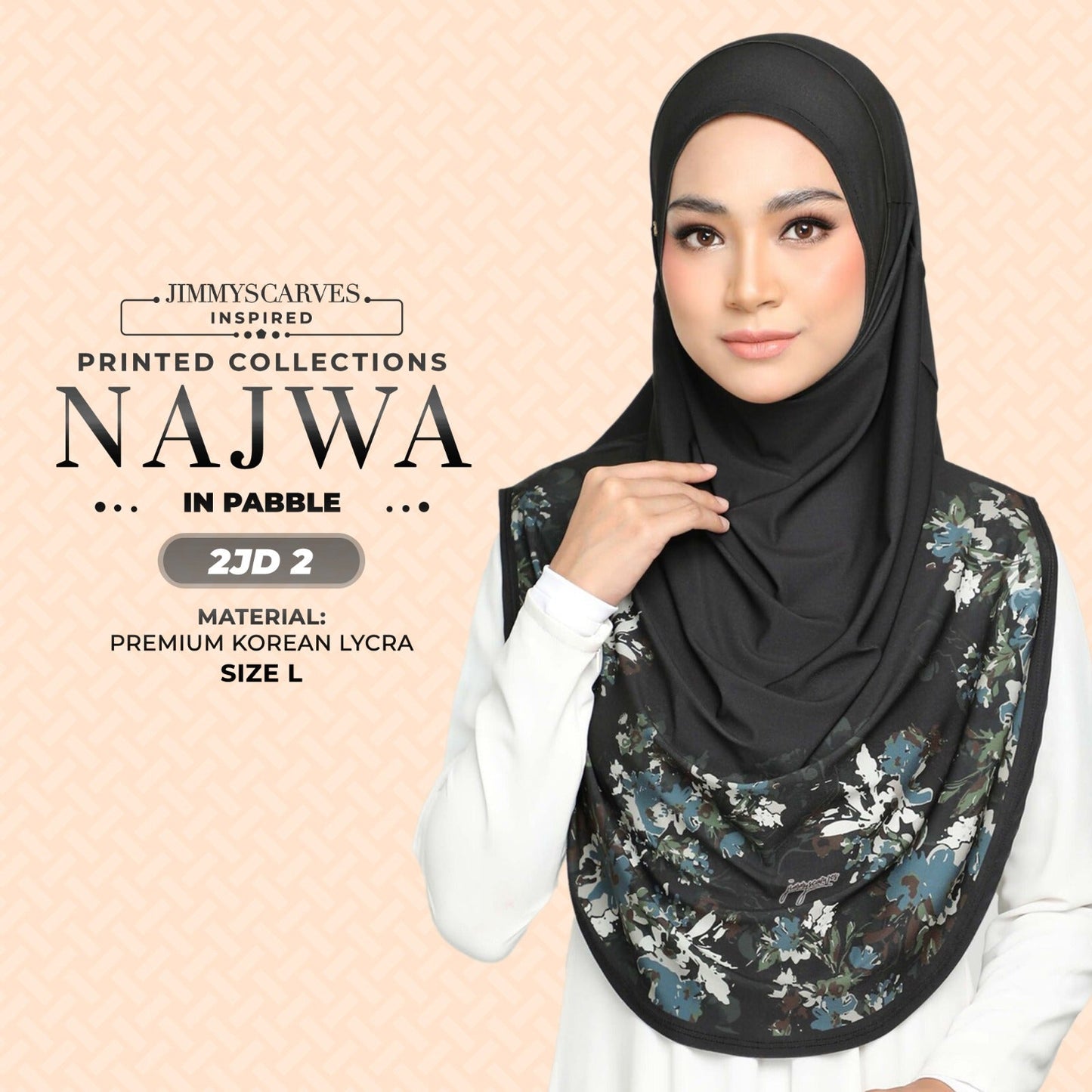 Jimmy Scarves Inspired Najwa Printed Instant Sarung Collection (2JD)