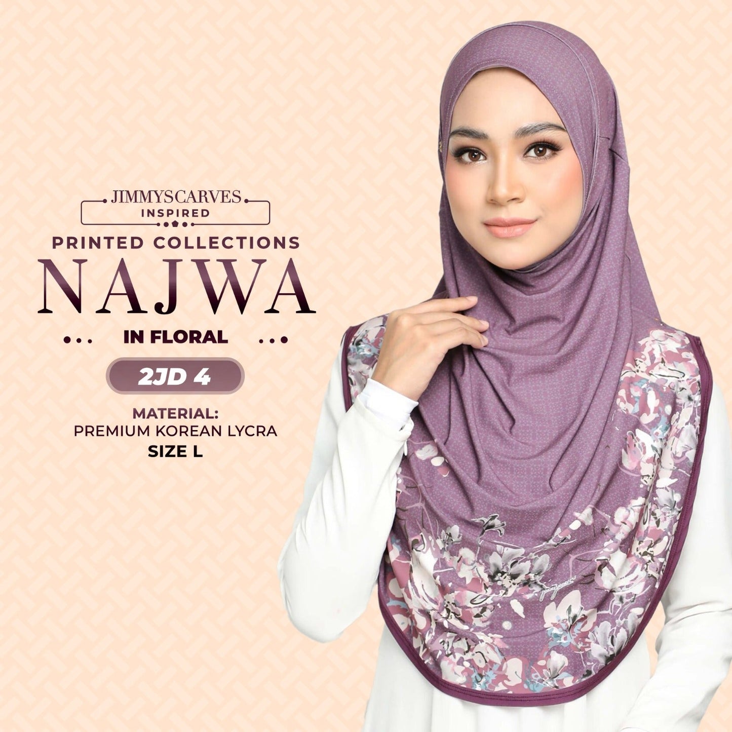 Jimmy Scarves Inspired Najwa Printed Instant Sarung Collection (2JD)