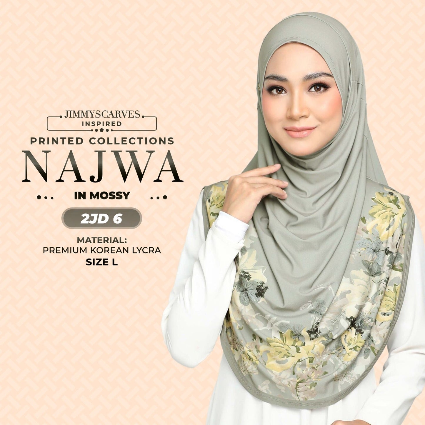 Jimmy Scarves Inspired Najwa Printed Instant Sarung Collection (2JD)