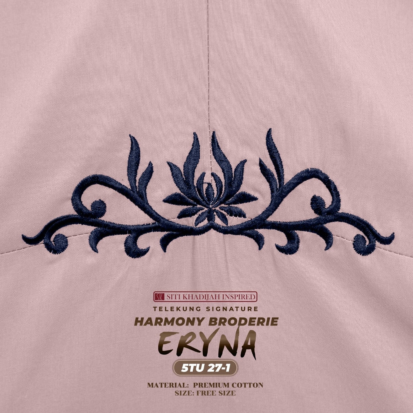 Telekung Inspired SK Harmony Broderie Eryna Collection Free Woven bag (5TU)