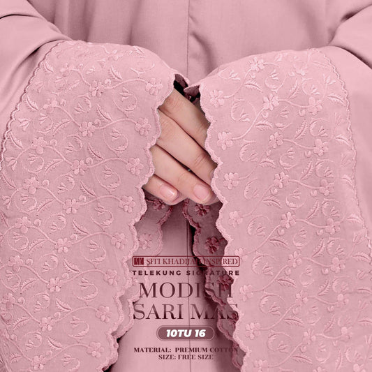 Telekung Siti Khadijah Inspired Signature Sari Mas Collection - Free Wovenbag (10TU)