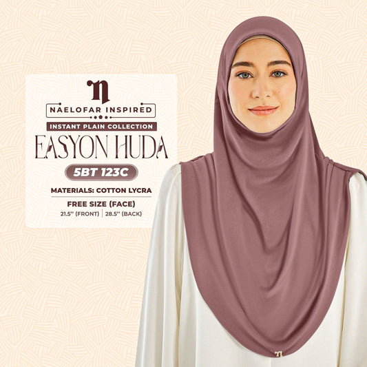 Naelofar Inspired Easyon Huda Instant Plain Collection (5BT)
