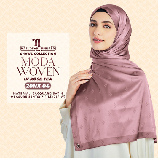 Naelofar Inspired Moda Woven Shawl Printed Square Collection (20NX)