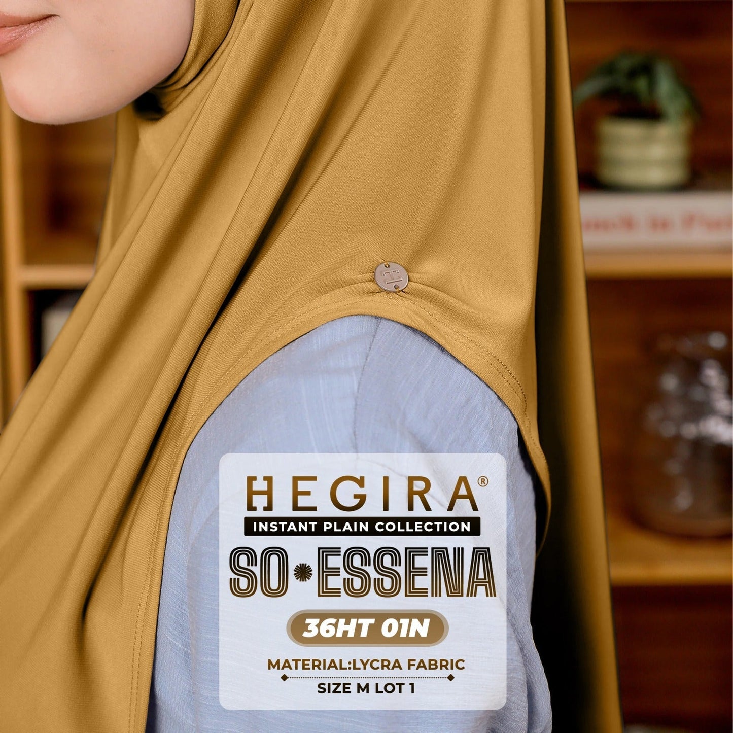 Hegira Hijab Inspired SO-Essena Instant Plain Collection (36HT)