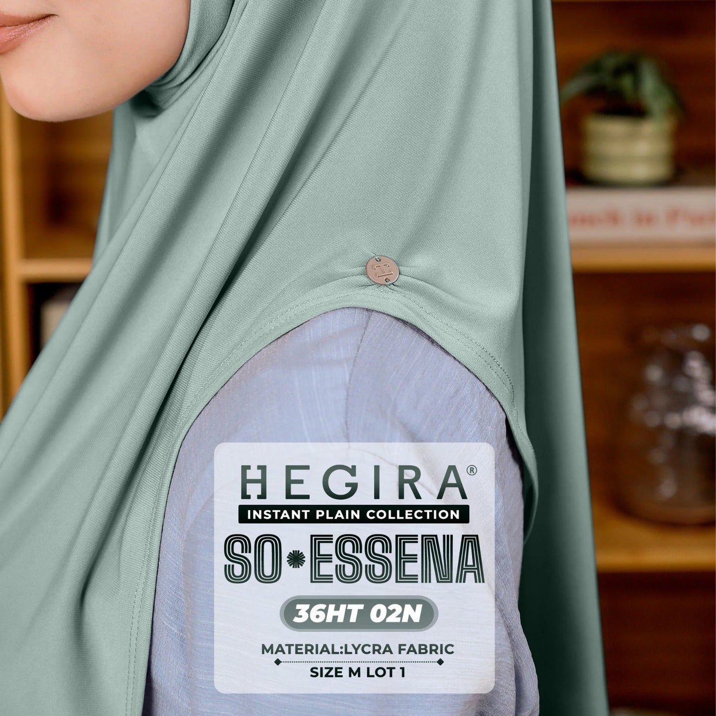 Hegira Hijab Inspired SO-Essena Instant Plain Collection (36HT)