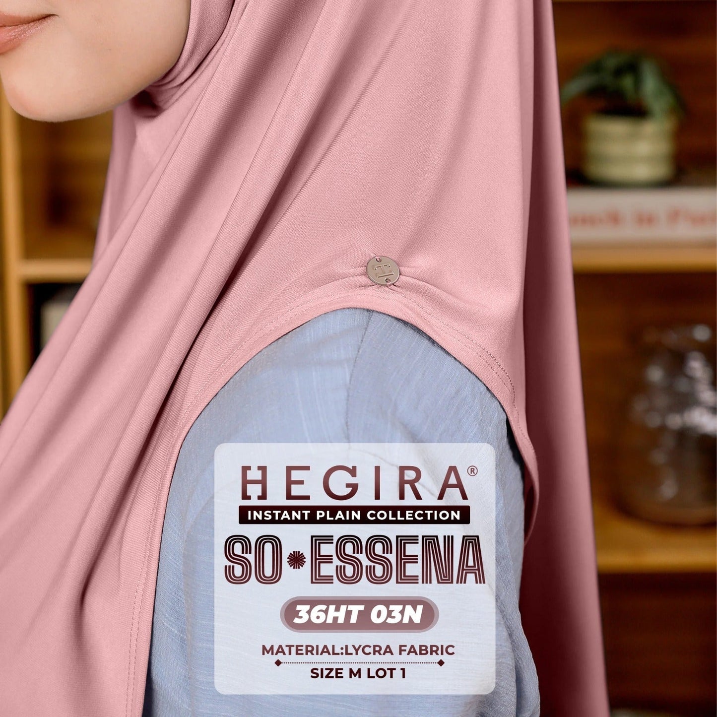 Hegira Hijab Inspired SO-Essena Instant Plain Collection (36HT)