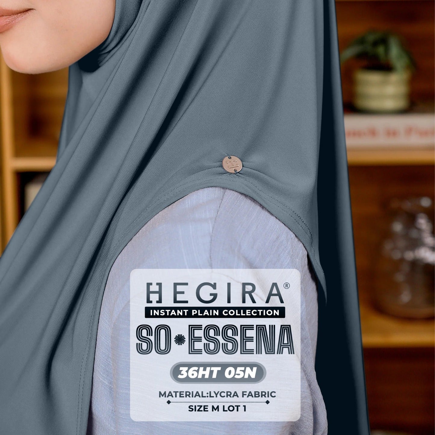 Hegira Hijab Inspired SO-Essena Instant Plain Collection (36HT)