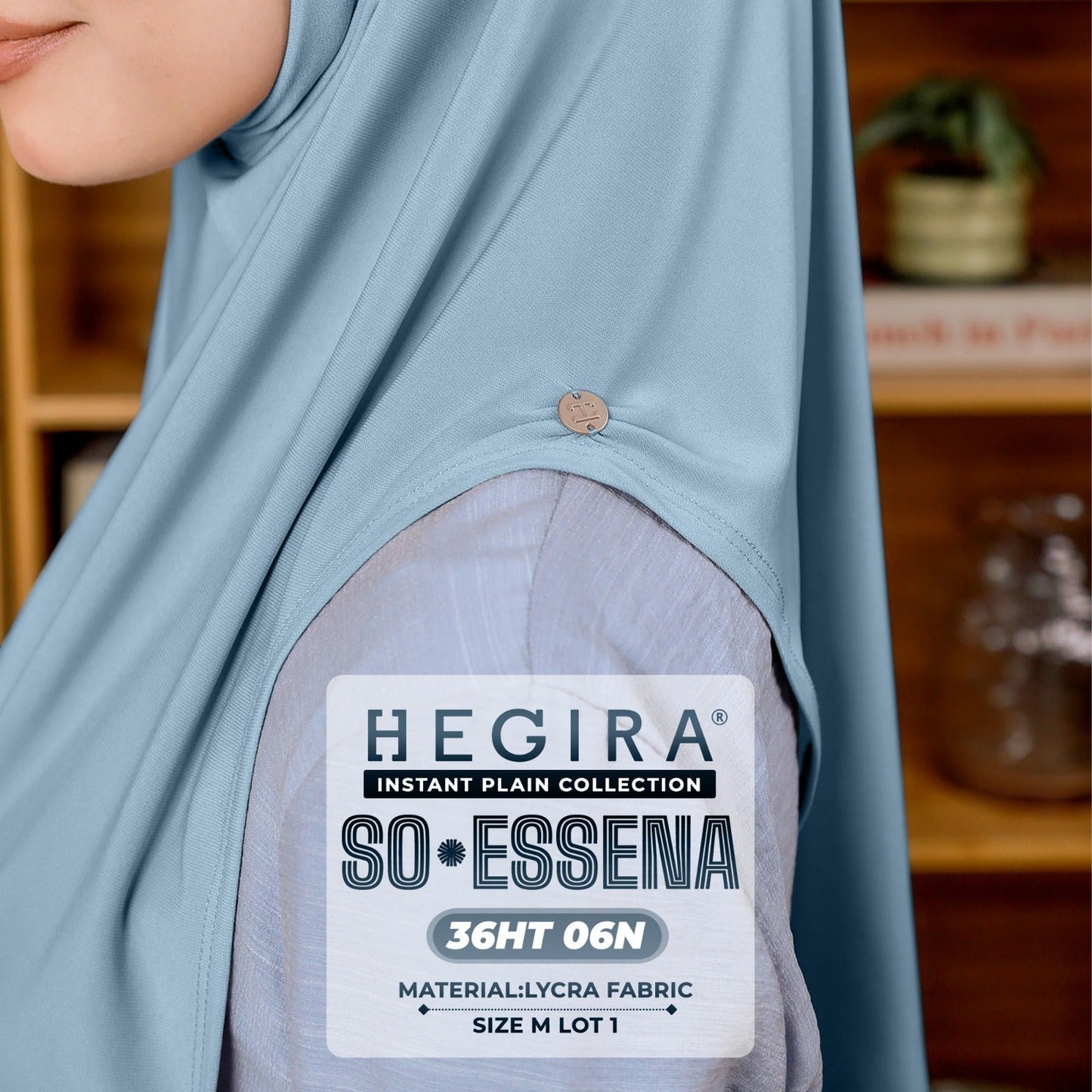 Hegira Hijab Inspired SO-Essena Instant Plain Collection (36HT)