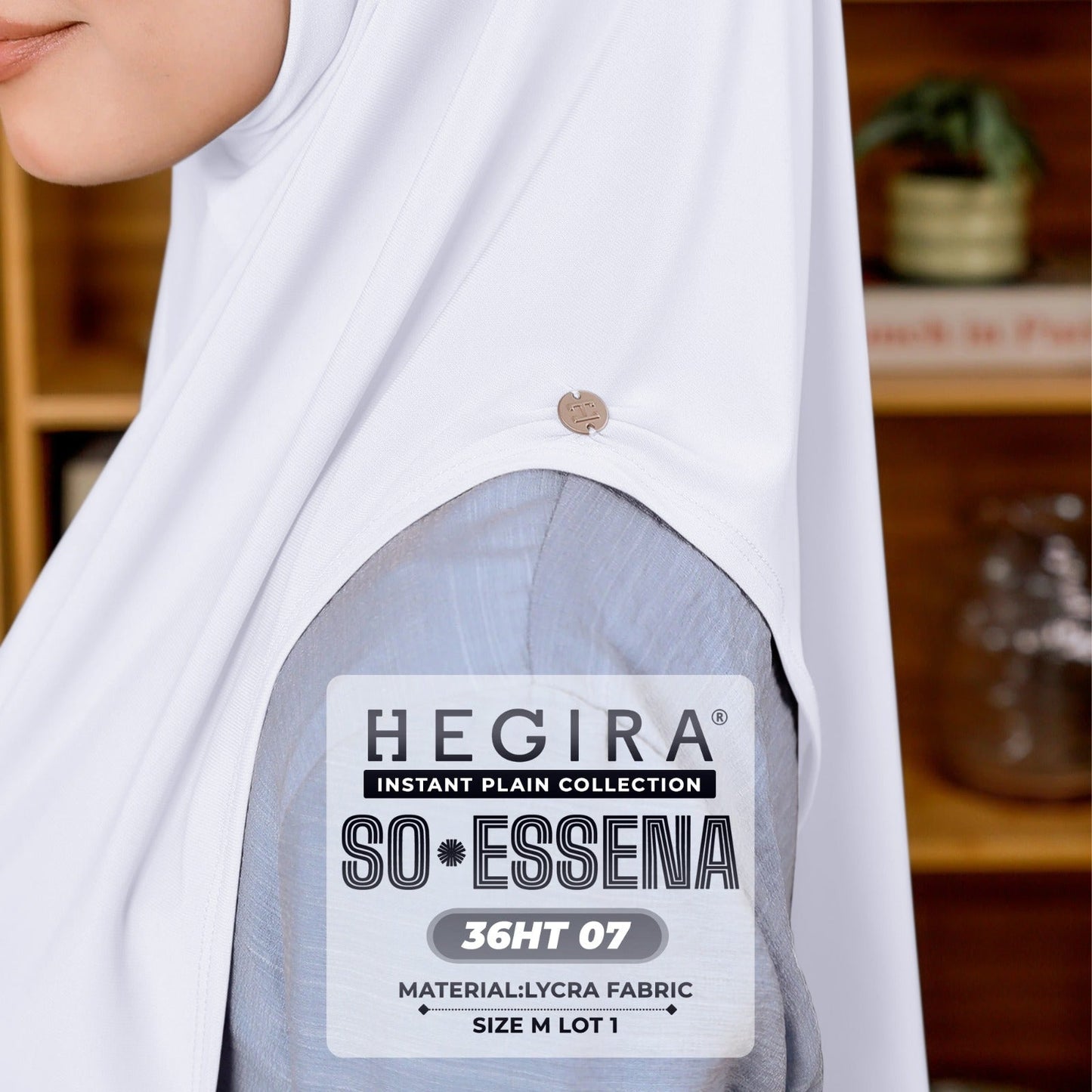 Hegira Hijab Inspired SO-Essena Instant Plain Collection (36HT)