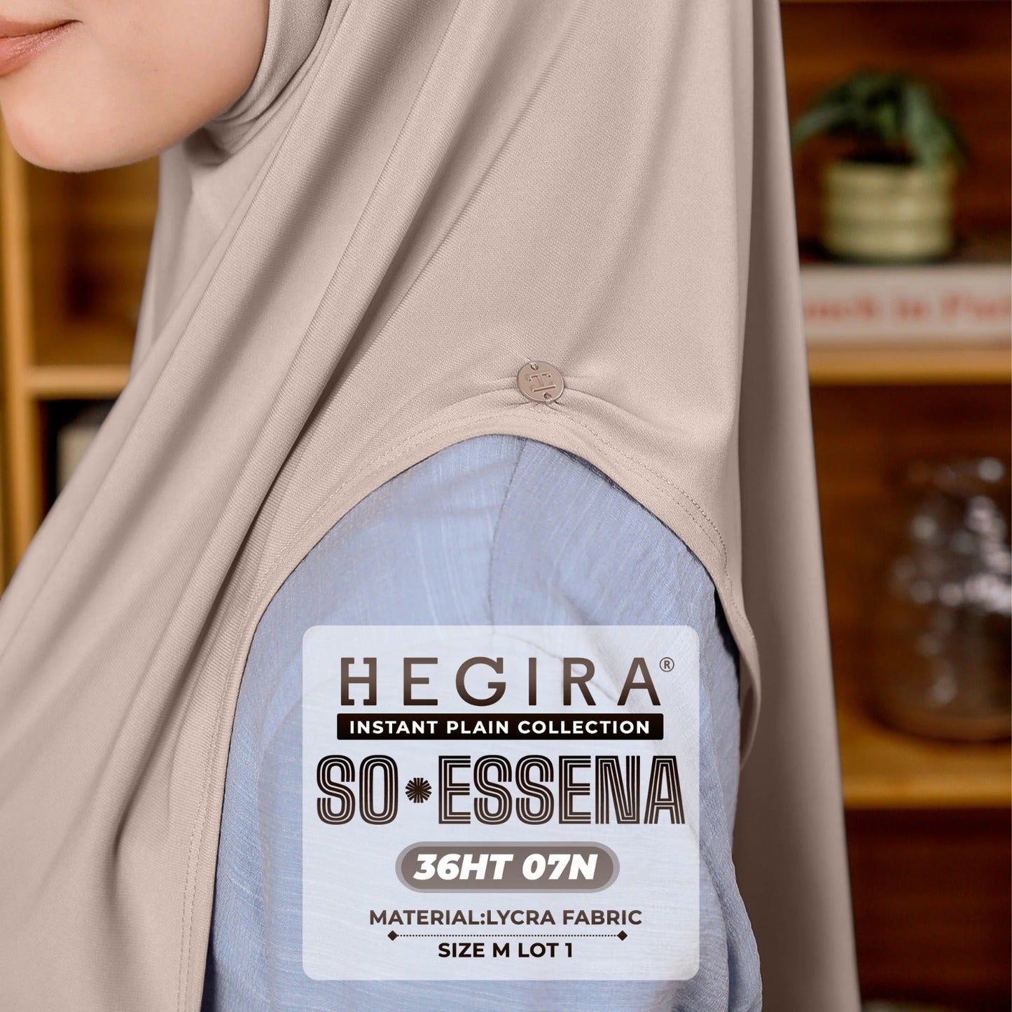 Hegira Hijab Inspired SO-Essena Instant Plain Collection (36HT)