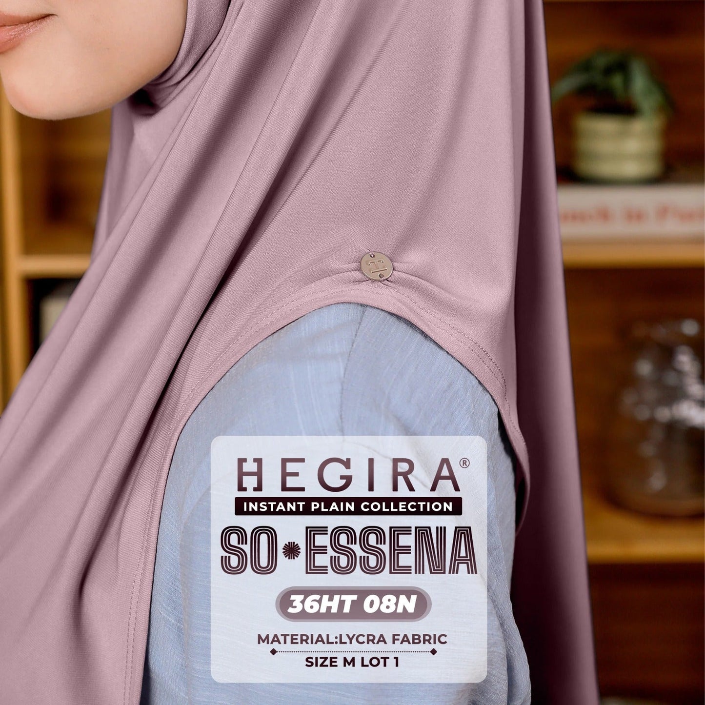 Hegira Hijab Inspired SO-Essena Instant Plain Collection (36HT)