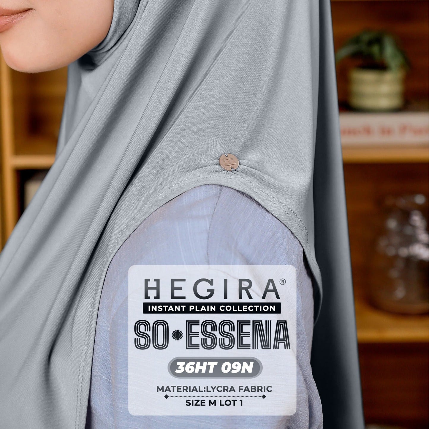 Hegira Hijab Inspired SO-Essena Instant Plain Collection (36HT)
