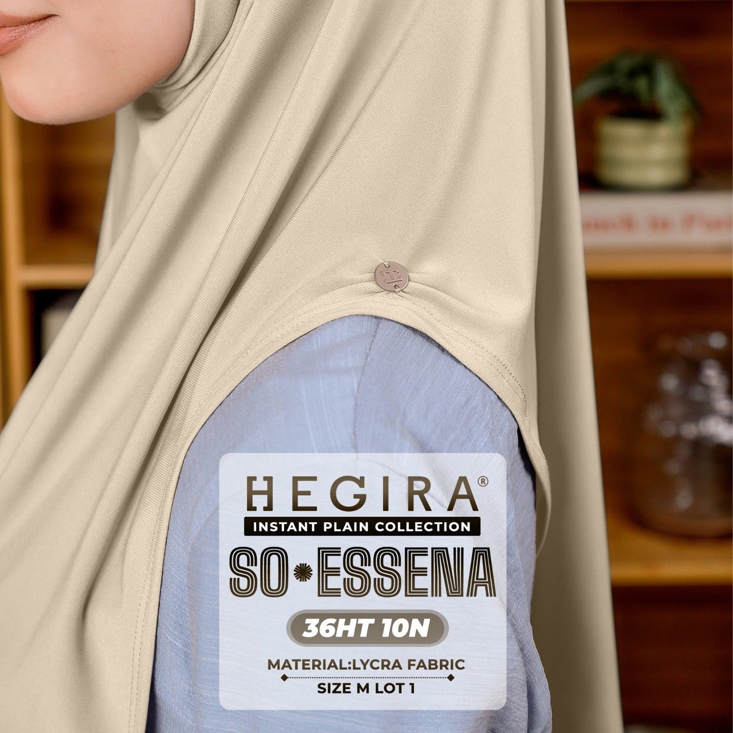 Hegira Hijab Inspired SO-Essena Instant Plain Collection (36HT)