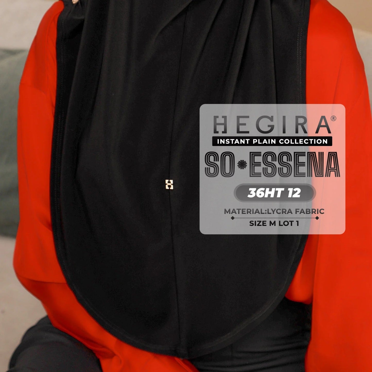 Hegira Hijab Inspired SO-Essena Instant Plain Collection (36HT)