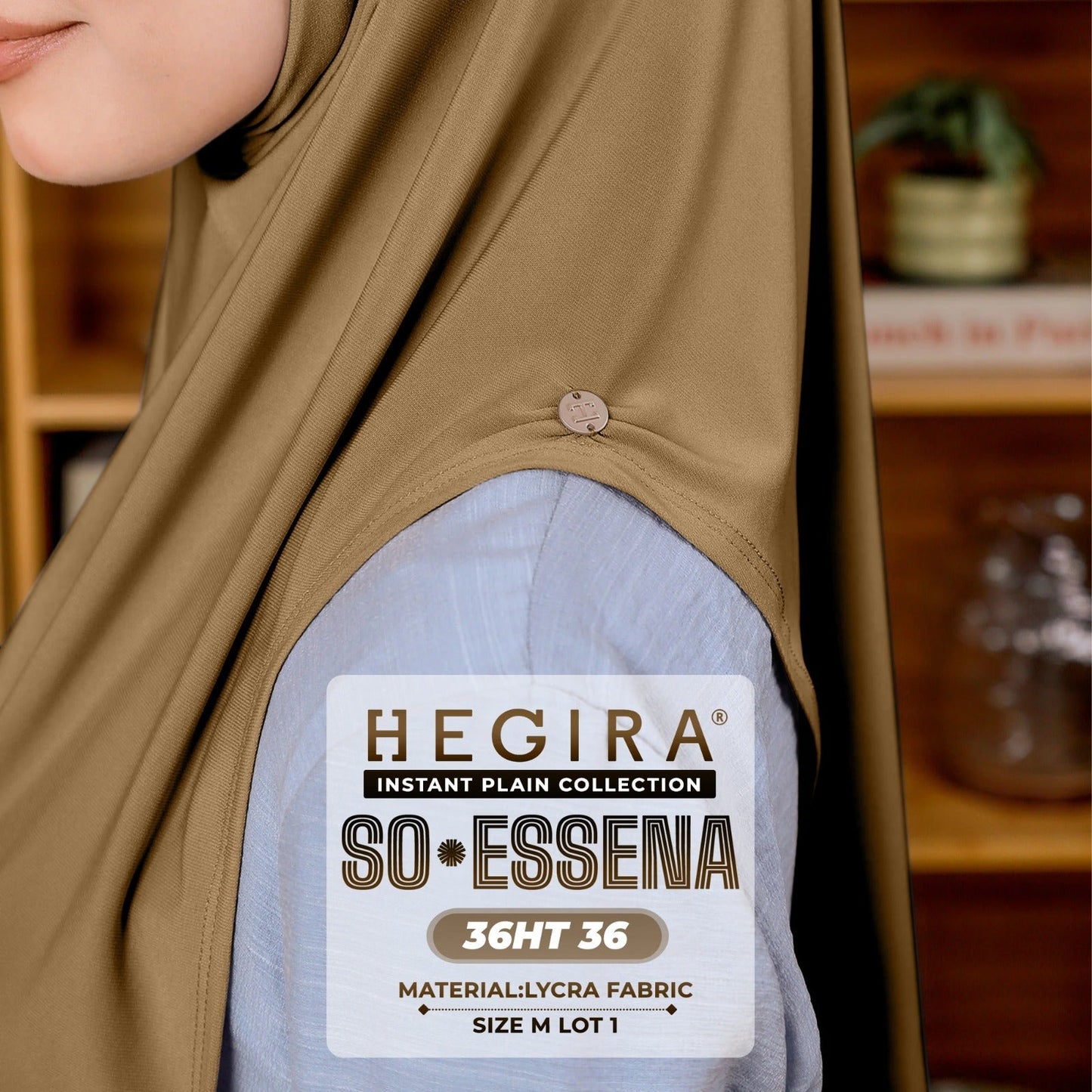 Hegira Hijab Inspired SO-Essena Instant Plain Collection (36HT)