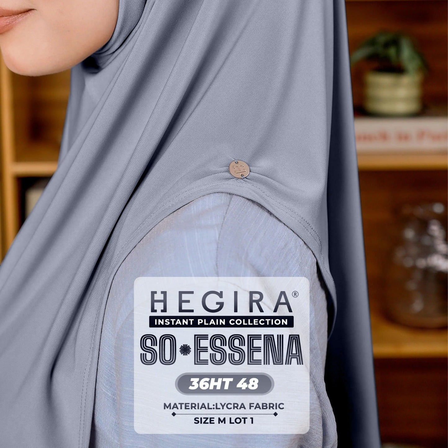 Hegira Hijab Inspired SO-Essena Instant Plain Collection (36HT)