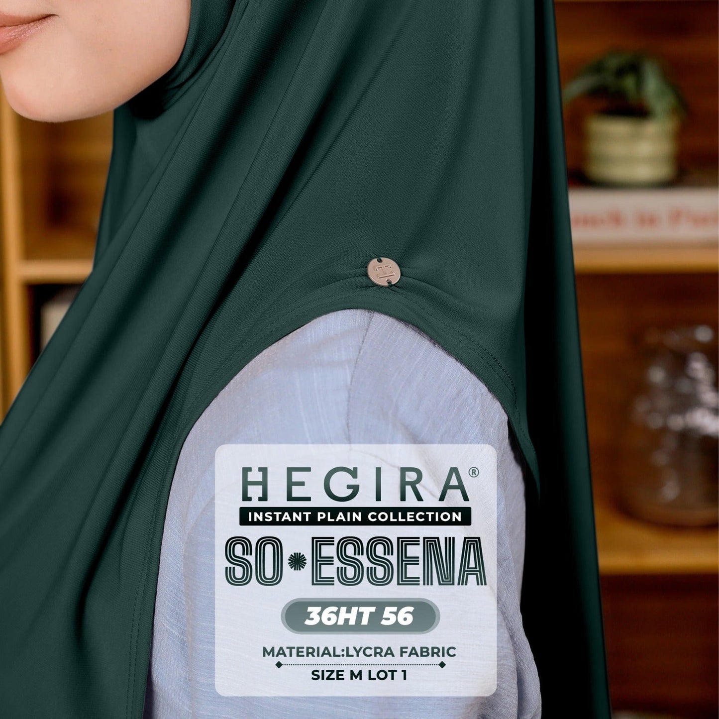 Hegira Hijab Inspired SO-Essena Instant Plain Collection (36HT)