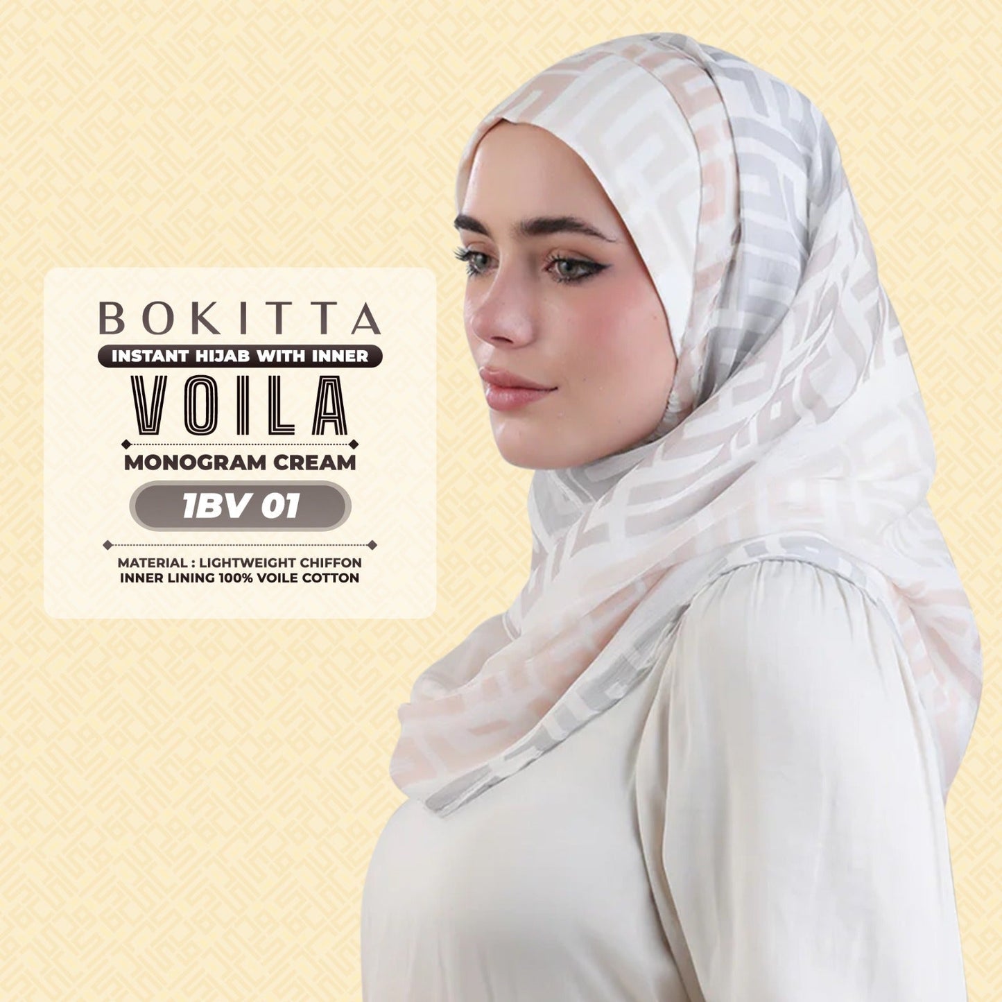 Bokitta Inspired Monogram Voila Printed Collection - Free Box (1BV)