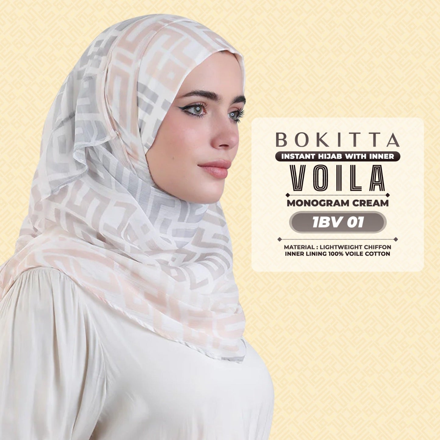 Bokitta Inspired Monogram Voila Printed Collection - Free Box (1BV)