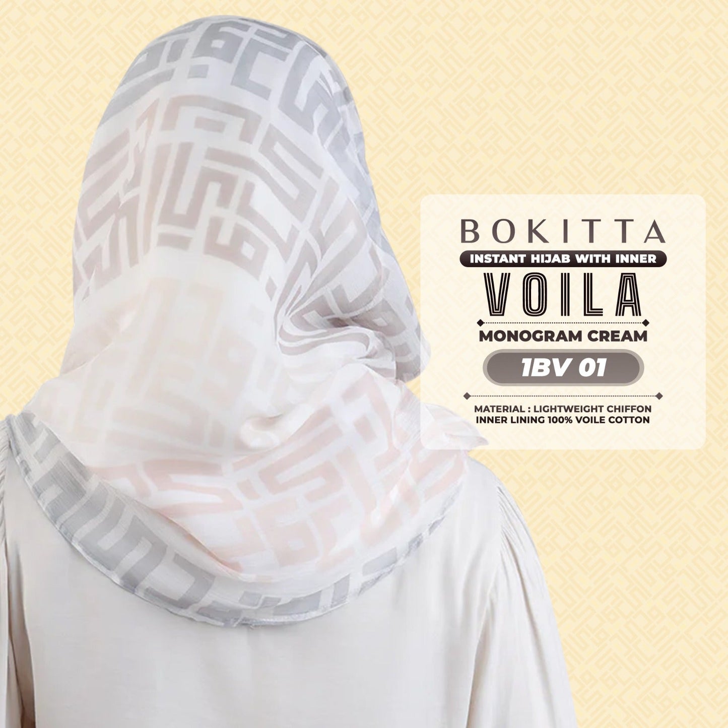 Bokitta Inspired Monogram Voila Printed Collection - Free Box (1BV)