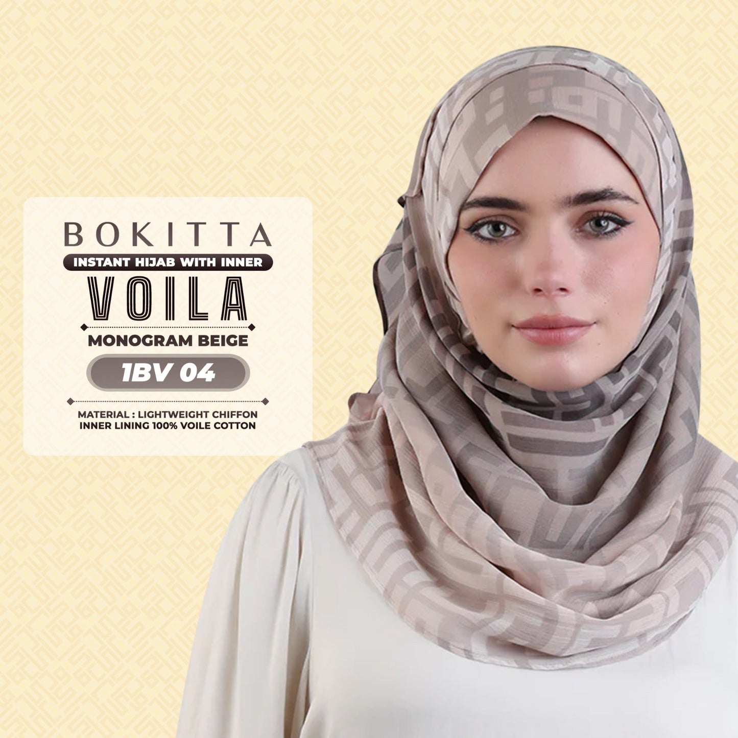 Bokitta Inspired Monogram Voila Printed Collection - Free Box (1BV)