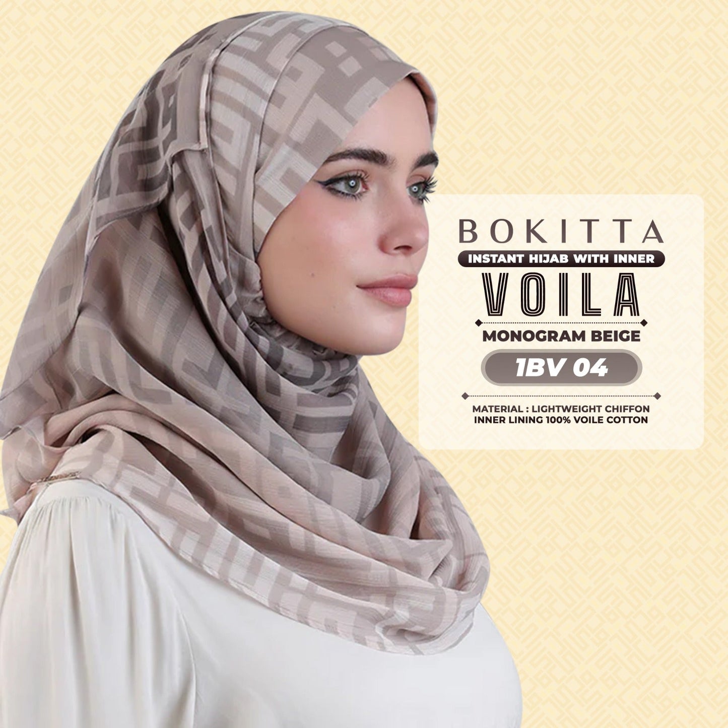 Bokitta Inspired Monogram Voila Printed Collection - Free Box (1BV)