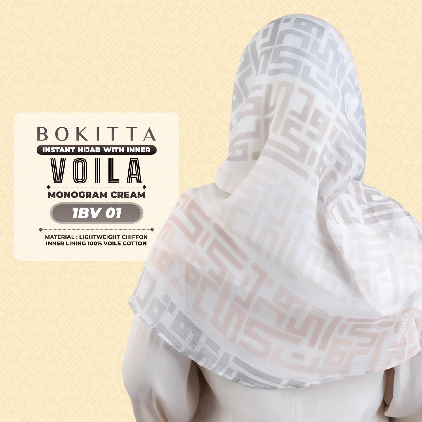 Bokitta Inspired Monogram Voila Printed Collection - Free Box (1BV)