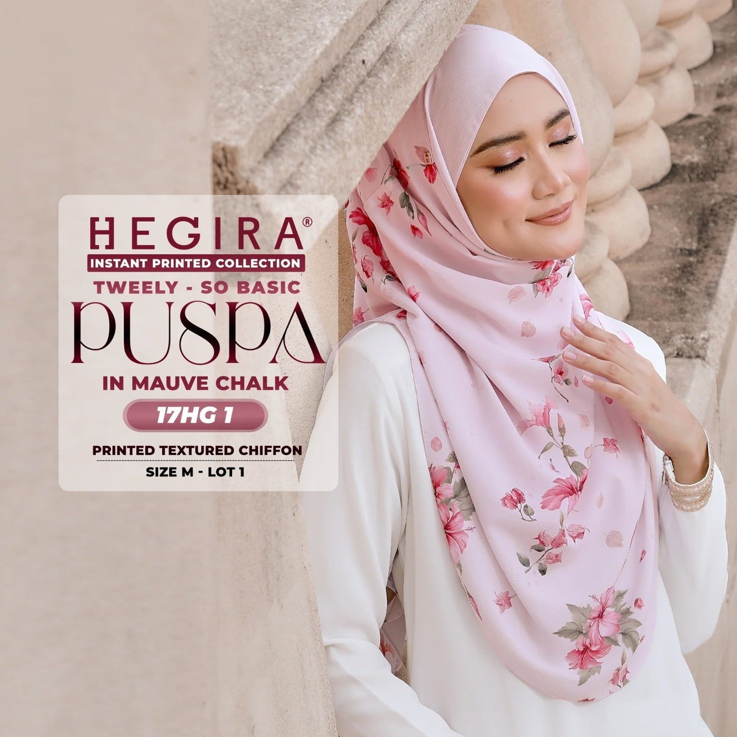 Hegira Hijab Inspired Tweely So Basic Puspa Instant Collection (17HG)