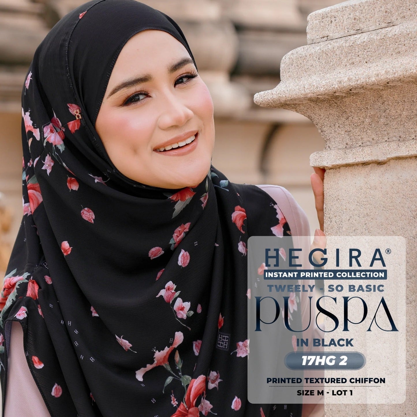 Hegira Hijab Inspired Tweely So Basic Puspa Instant Collection (17HG)