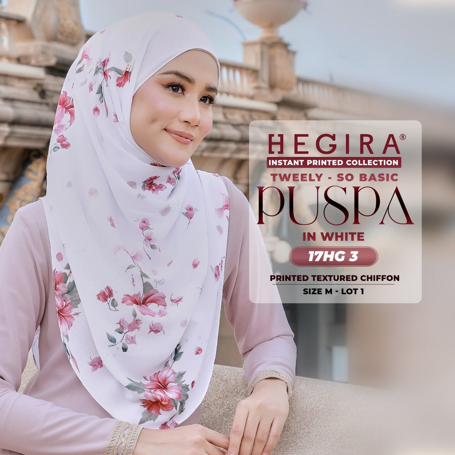 Hegira Hijab Inspired Tweely So Basic Puspa Instant Collection (17HG)