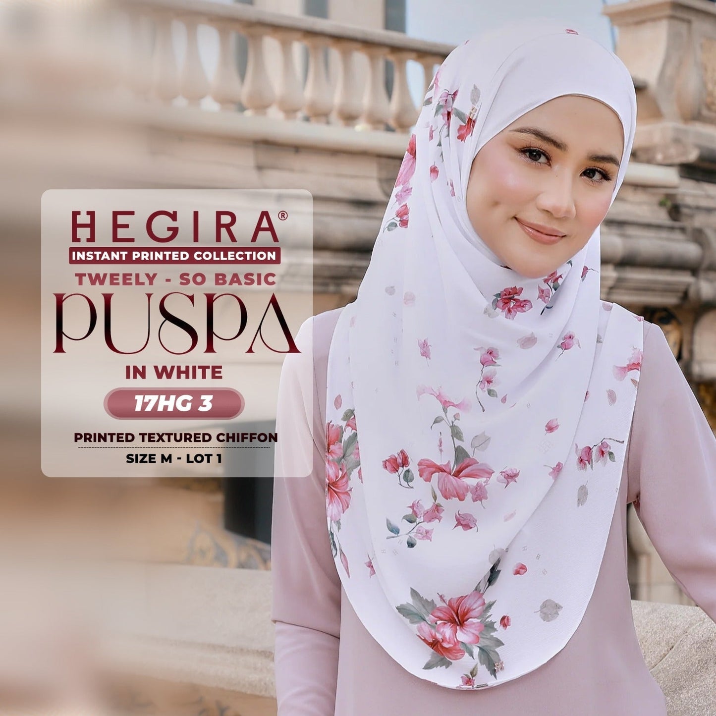 Hegira Hijab Inspired Tweely So Basic Puspa Instant Collection (17HG)